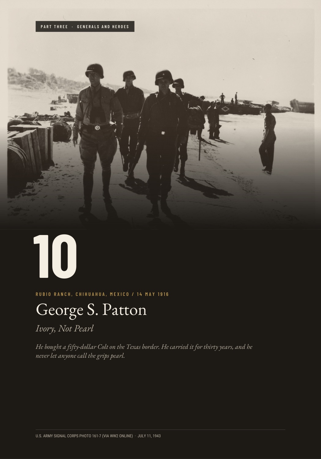 Chapter opener: George S. Patton, Ivory, Not Pearl